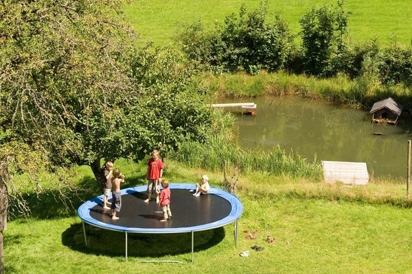 Auf dem Trampolin